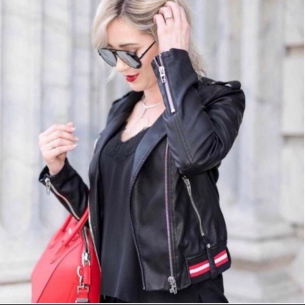 Loved Timeless Bomber Jacket With Sleek Edgy Design.